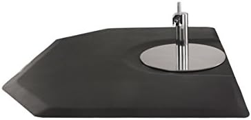Buy-Rite 4 ft. x 5 ft. Anti Fatigue Super Soft Hexagonal Salon Mat or Barber Mat with Semi-Circular Indentation for Chair, Puncture Proof, 7/8” Width, SHP-SS4050X7/8