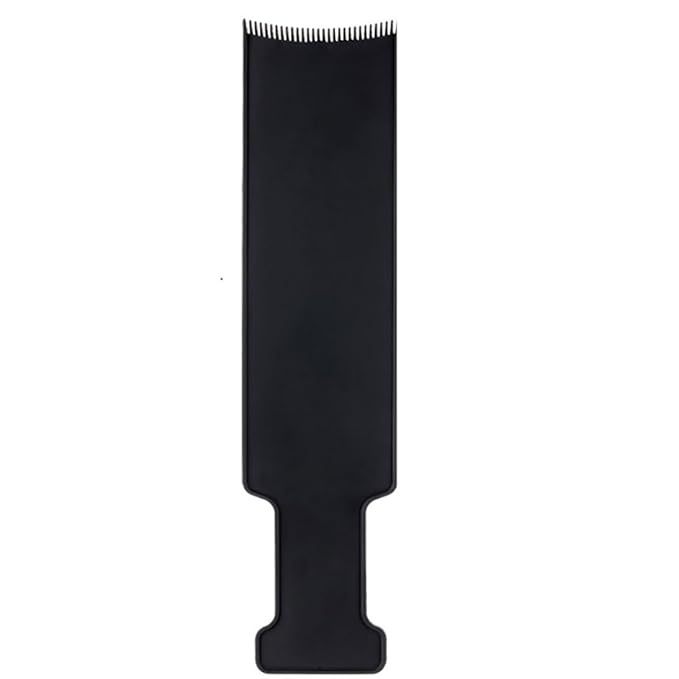 Hair Sectioning Board Dyeing Board Comb Hair Coloring Kit Barber Flat Top Paddle Comb Hairdressing Tools Black (L).