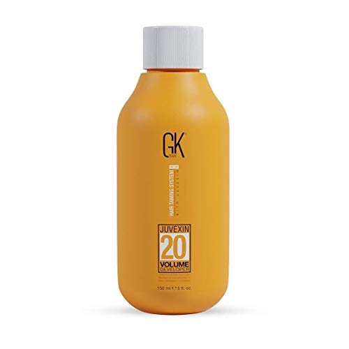 GK HAIR 10 LIGHTEST PLATINUM BLONDE Hair Color Cream Tube 3.4 Fl Oz + 20 Volume Developer 5 Fl Oz - Professional Permanent Long Lasting Toner Dye