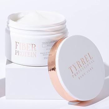 Kit Tyrrel Professional Fiber Protein Hair Mask and Fig Oil Set, 8.8 oz Moisturizing Mask with Plant Extracts, 1.69 fl oz Split End Repair Oil, Post-Chemical Treatment Care