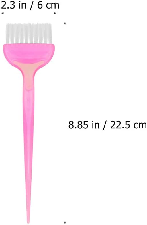 Beaupretty 4PCS Hair Dye Brush Hair Color Brush Hair Tint Highlight Salon Barber Hair Coloring Applicator Kit Pink