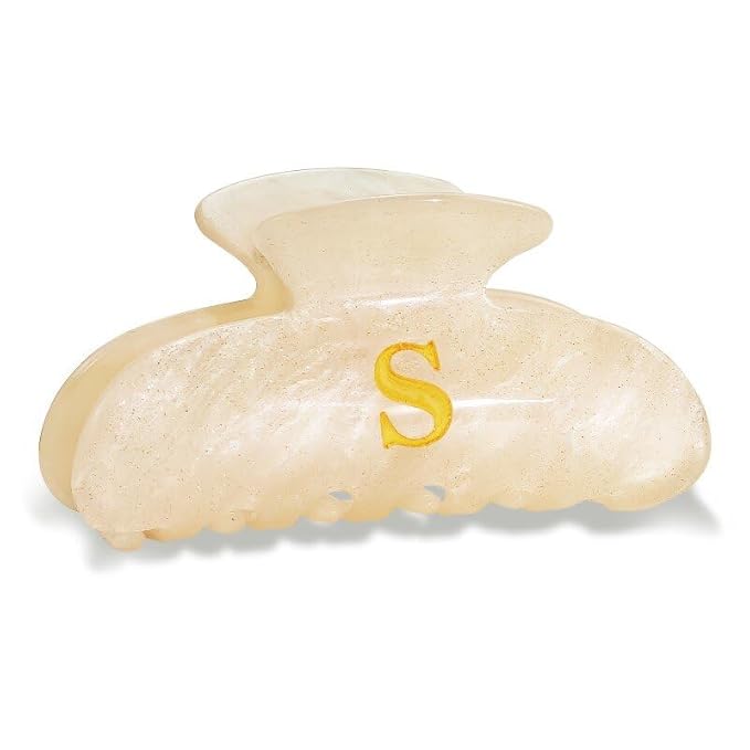 Christmas Gifts for Teens Grandkids - Initial Cute Hair Clips, Fashion Glitter Claw Clips Durable Hair Clips, Christmas Gifts for Grandkids Teens Women Kids Girls Mom Adults - Letter S