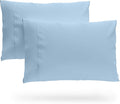 SKY BEDDINGS King Pillowcase Set of 2 - Soft Brushed Microfiber Pillow Cases with Envelope Clouser - Wrinkle-Free, Fade-Resistant Pillow Covers - 20 x 40 Inches, Light Blue