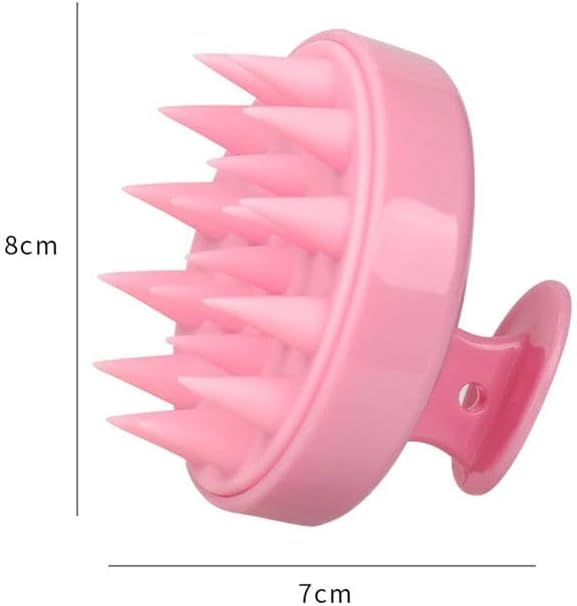 Silicone Scalp Massager for Hair Growth – Shampoo Brush for Shower, Dandruff & Dry Scalp Relief – Soft Silicone Hair Scrubber Lake-Blue