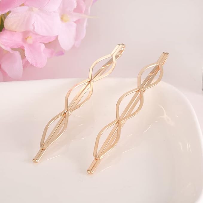 WHITEBRIDGE 16pcs Gold And Silver Bobby Pins For Women Girls