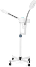 Artist hand Professional Facial Steamer for Face Home Facial Spa with 5X LED Magnifying Lamp Face Steamer Deep Pore Cleansing & Fast Heat Moisturizing Skin Care