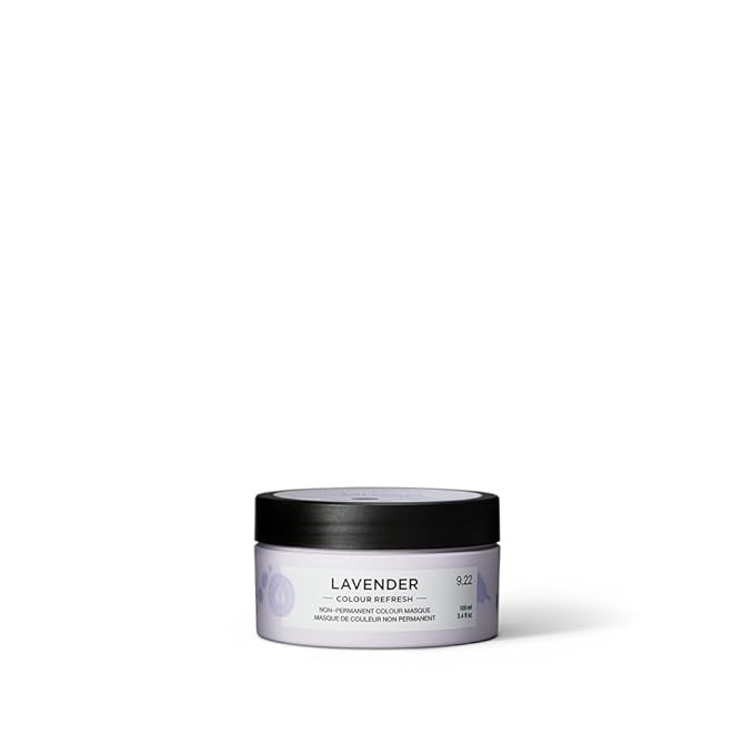 Maria Nila Colour Refresh, Lavender 3.4 Fl Oz, Purple Hair Mask, Semi-Permanent Pigments, 100% Vegan & Sulfate/Paraben free