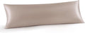 INFIIXSO Body Pillow Cover with Zipper, Luxury Mulberry Silk Body Pillow Case 20x54 Inches, Ultra Smooth and Soft Cooling Long Pillowcase, Gift for Women, Men(Caramel)