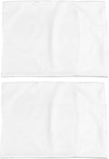 2pcs Satin Pillow Covers Envelope Closure Soft Smooth Pillowcase for Bed Bedroom Hair Protection Washable White