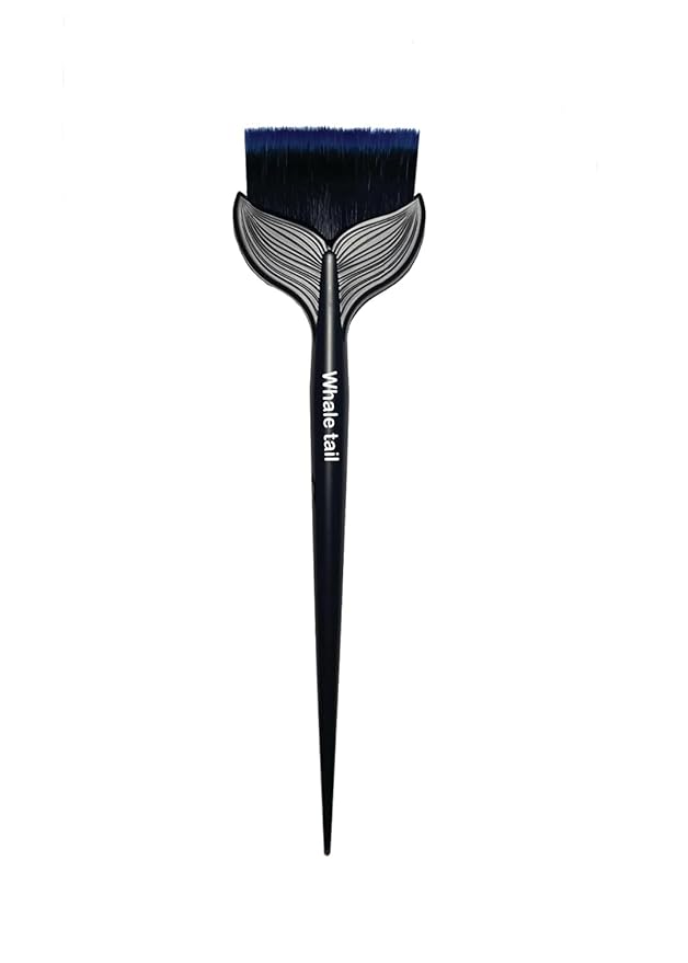 Ellie Luckcci Multipurpose Hair Dye Brush - Whale Tail Zen Brush for Hair Color, Face Mask & Body Lotion Application, Salon Quality Beauty Tool