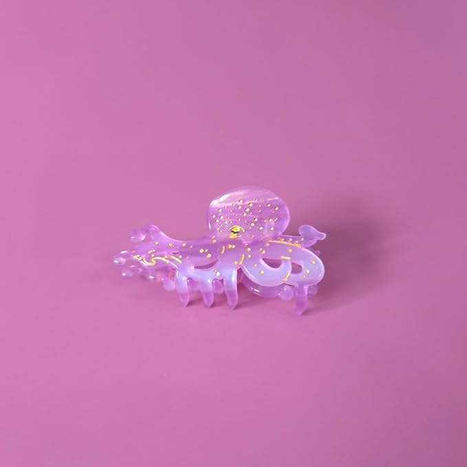 Small Octopus Claw Clip,Ocean Hair Clip,Acetate Hair Clips,Small Claw Clips for Women