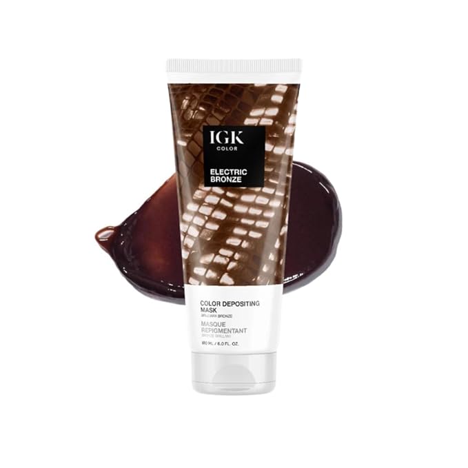IGK Hair Gloss Toner & Color Depositing Mask | Muted Honey Semi-Permanent | Vegan + Cruelty Free | Honey Please
