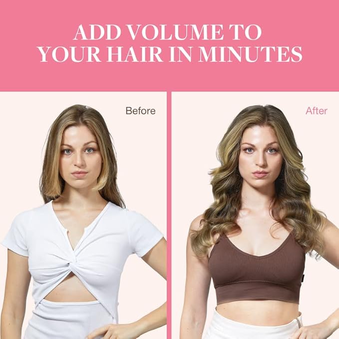 GOO GOO Clip in Hair Extensions Real Human Hair, Remy Human Hair Extensions Clip ins for Women, Natural Human Hair, 20inch 110g 7Pcs, 3/8/613 Balayage Walnut Brown to Ash Brown and Bleach Blonde