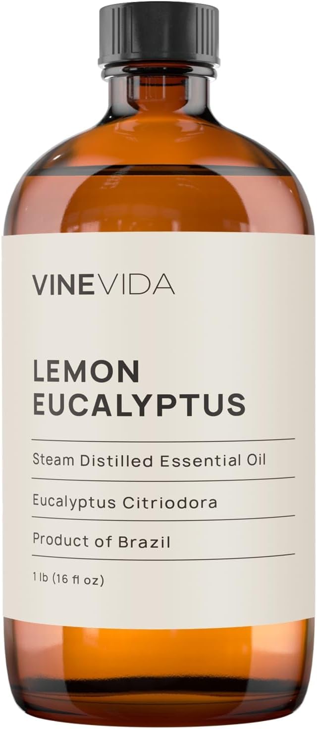 VINEVIDA Lemongrass Essential Oil - 16 oz - Undiluted - DIY Candle Scents - Safe for Skin