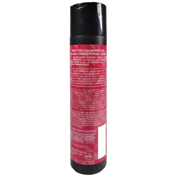 Watercolors Intense Color Depositing Shampoo, Semi Permanent Hair Color 8.5 oz - RED