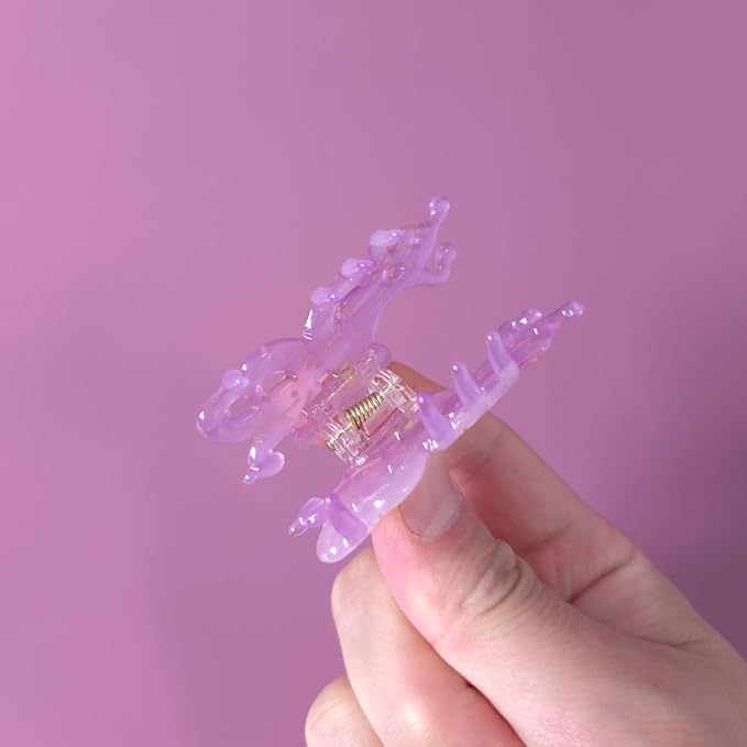 Small Octopus Claw Clip,Ocean Hair Clip,Acetate Hair Clips,Small Claw Clips for Women