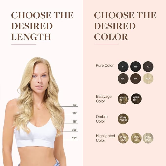 GOO GOO Clip in Hair Extensions Real Human Hair, Remy Human Hair Extensions Clip ins for Women, Natural Human Hair, 14inch 110g 7Pcs, 60A Platinum Blonde