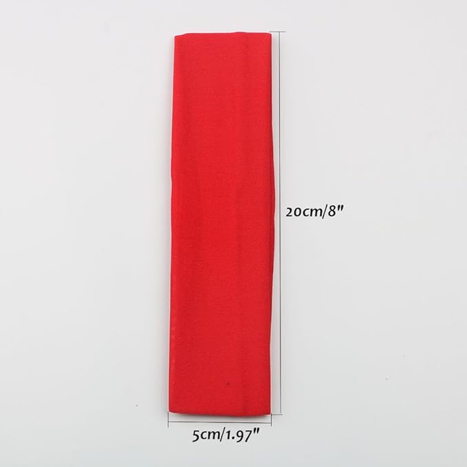 Yoga Sports Headbands,Pack of 24,Soft Elastic Stretchy Athletic Headband Workout Gym Sports Fitness Hair bands