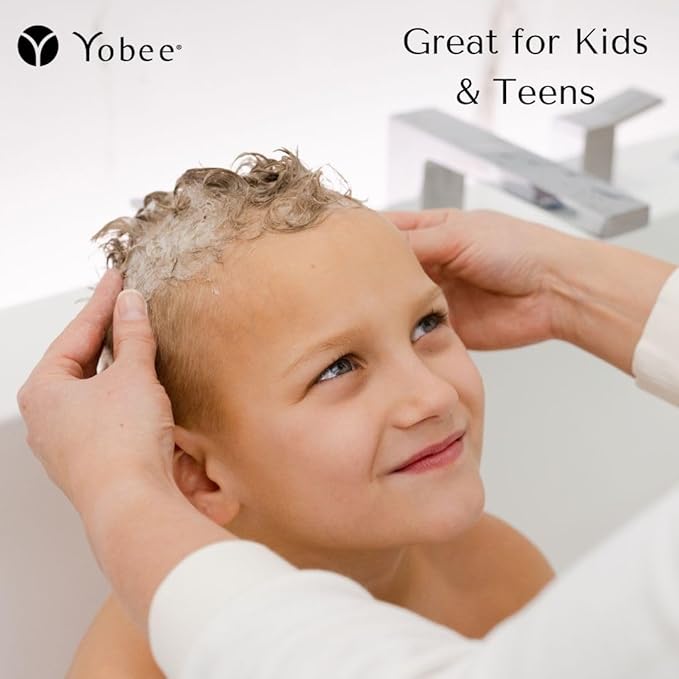 Yobee Naturally Rebalancing Shampoo | Dry, Flaky & Itchy Scalp Care with Para Probiotics, Organic Honey & Turmeric, Vitamin B12 & Oat Extracts | Dandruff & Psoriasis Relief (2 Bottles)