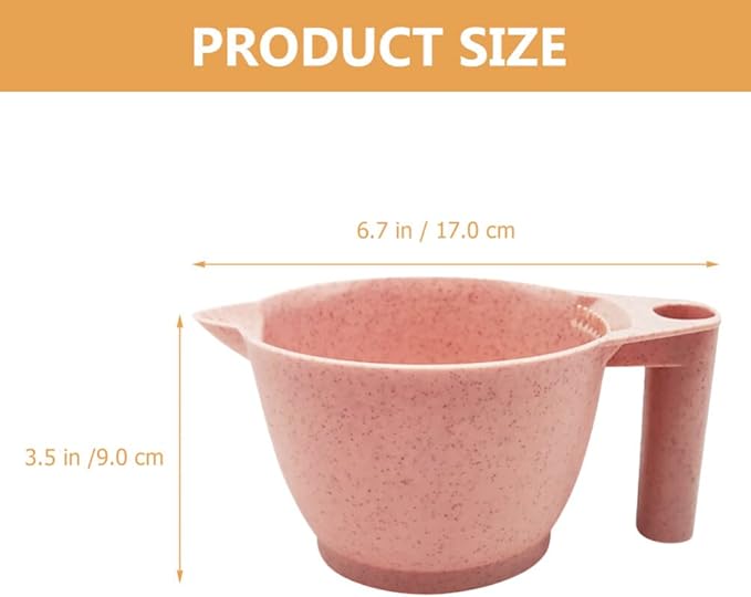 Luxshiny 2pcs Portable Hair Dye Mixing Bowl Tint Bowls for Hair Salon Material and Application