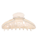 HAIMEIKANG Large Acetate 4 Inch Hair Claw Clip for Women - French Style Hair Claws for Thick Hair with Non-Slip Teeth, Hair Accessories for Updos, Buns & Ponytails