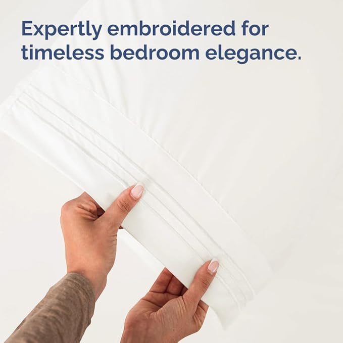 King Pillow Cases Set of 6 - Ultra Soft Hotel Quality Pillowcase Covers - Comfy, Cozy & Wrinkle Free - Shrink, Stain & Fade Resistant - Machine Washable Pillow Protectors - 6 Piece Set - Antique White