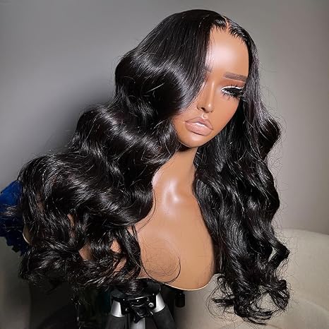 Body Wave Lace Front Wigs Human Hair Pre Plucked 180 Density 13x6 HD Transparent Lace Frontal Wigs Human Hair for Women Glueless Wigs Human Hair with Baby Hair 20Inch