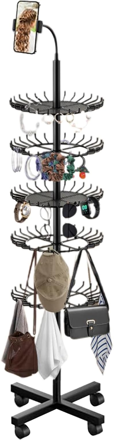 Braiding Rack Stand for Hair | Height Adjustable Storage Rack | Hair Stand | for Home Workstation Braiding Service Extension Installation Mobile Styling Beauty Training Professional Competition