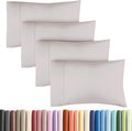Queen Pillow Cases - 4 Pack - Super Soft Pillowcase Covers - Envelope Enclosure - Hotel Quality Pillow Protectors - Wrinkle Free, Shrink & Stain Resistant - Machine Washable - 20" x 30" (Light Grey)