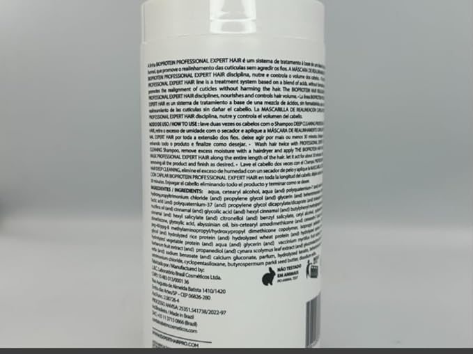 Expert Hair Botox Kit - Anti-Frizz, Thermo-Active, Natural Look, Queratina para El Cabello, 2x 1kg/35.3 oz, For All Hair Types and Textures, Cream, B-tox kit (Smooth + Bio)
