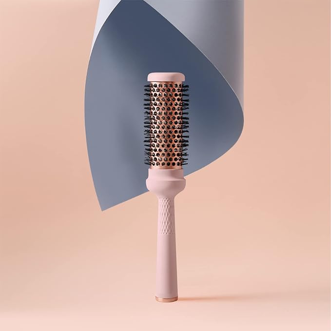 Magic Curling Round Brush (1.3 Inch) - Non-electronic, Self-Standing Round Quick Styling Brush, Great Blowout, Ceramic Coated/Ionic Thermal Barrel,Blowout Volume, Wave Styler, Volumizer