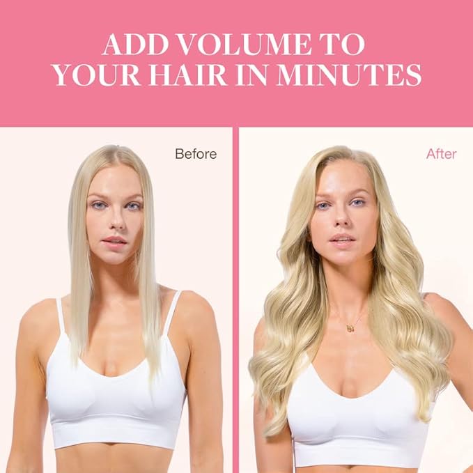 GOO GOO Clip in Hair Extensions Real Human Hair, Remy Human Hair Extensions Clip ins for Women, Natural Human Hair, 14inch 110g 7Pcs, 60A Platinum Blonde