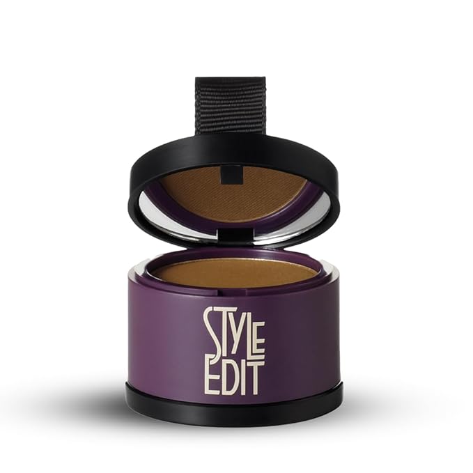 Style Edit Root Touch Up Powder for Medium Brown Hair | Cover Up Hair Color for Grays and Roots Coverage | Mineral Infused Binding Hairline Powder 2 Pack