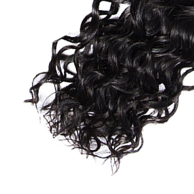 Human Hair Bundles Color 1B Water Wave Bundles 28 Inch Unprocessed Brazilian Virgin Remy Hair Extensions Niegmeag Natural Black Wet and Wavy Bundle