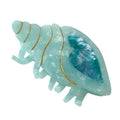 Spiral Conch Claw Clip,Acetate Hair Clips,Small Claw Clips for Women,Green
