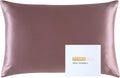 ZIMASILK 25 Momme 100% Pure Mulberry Silk Pillowcase for Hair and Skin Care, Highest Grade 6A Pillow Cases for Women, Long-Lasting Durablity, Gift for Women Men, 1Pc (King 20"x36", Grey Purple)