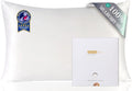 ZIMASILK 100% Pure Mulberry Silk Pillowcase for Hair and Skin Health,Soft and Smooth,Both Sides Premium Grade 6A Silk,600 Thread Count,with Hidden Zipper,1pc (King 20''x40'', White)