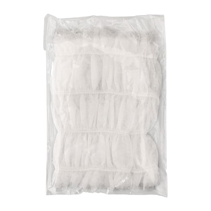 100Pcs SPA Facial Headbands SPA Makeup Headbands Skincare Hair Bands Makeup Head Wraps for Bath Home Showering Personal Use, White