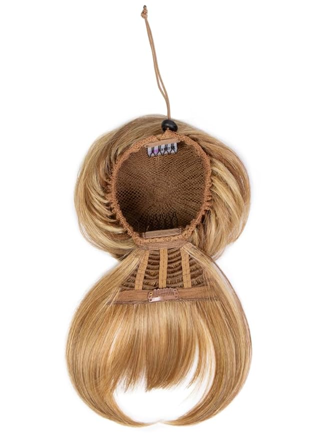 Hairuwear Hairdo Trendy Fringe and Bun Hairpiece With Fashionable Bangs and Side Piece, R10 Chestnut