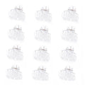 Cobahom 12 Pack Small Plastic 1.2 Inch No-Slip Mini Clips for Thin Hair Styling Accessories for Women and Girls (White)