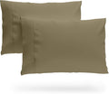SKY BEDDINGS King Pillowcase Set of 2 - Soft Brushed Microfiber Pillow Cases with Envelope Clouser - Wrinkle-Free, Fade-Resistant Pillow Covers - 20 x 40 Inches, Taupe
