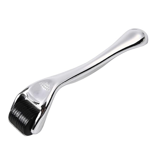 Professional Derma Roller Titanium Micro Needles Roller Skin Care Tools for Men and Women Microneedling Derma Roller for Home Use - Storage Case & Manual Included