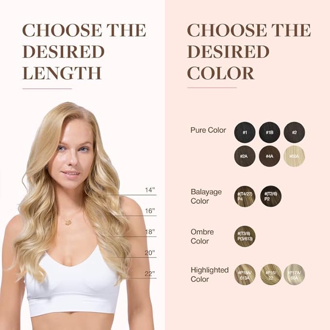 GOO GOO Clip in Hair Extensions Real Human Hair, Remy Human Hair Extensions Clip ins for Women, Natural Human Hair, 14inch 110g 7Pcs, 16/22 Light Blonde Highlighted Golden Blonde