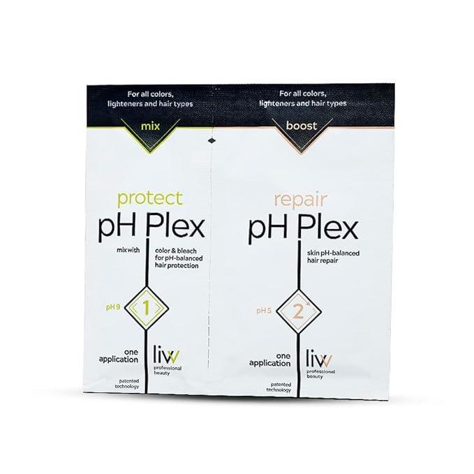 LIW pH Plex Steps 1&2 Protect & Repair Hair Care Treatment - Use with Home Hair Color & Bleach Products - Salon Quality Professional Results at Home - 1 Sachet of Steps 1 & 2