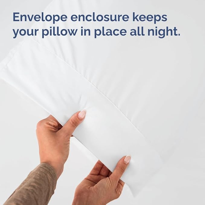 King Pillow Cases - 2 Pack - Super Soft Pillowcase Covers - Envelope Enclosure - Hotel Quality Pillow Protectors - Wrinkle Free, Fade, Shrink & Stain Resistant - Machine Washable - 20" x 40" (White)