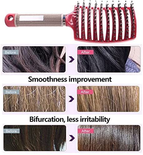 Magical Ultra Detangling Brush for Wet or Dry Hair, Detangler Brush, Fast Drying Styling Massage Hairbrush for Men, Women and Kids (Blue)