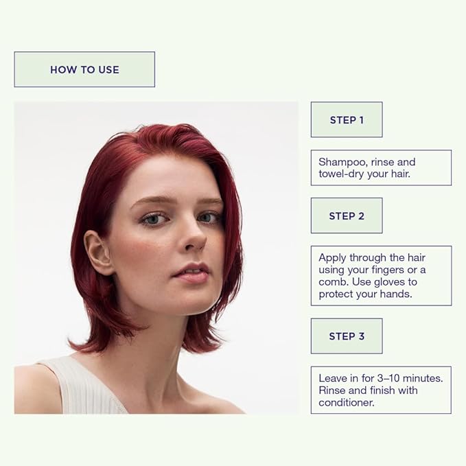 Maria Nila Color Refresh Bright Red, 10.1 Fl Oz / 300 ml, Red Color Bomb, Semi-Permanent Pigments, 100% Vegan & Sulfate/Paraben free