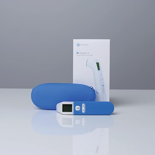 Bio-Therapeutic bt-Degree Infrared Digital Thermometer for Adults and Kids Touchless Forehead Temperature for Baby, Results in 1 Second, 9 Reading Memory, Color LCD Screen, Audible Fever Alert