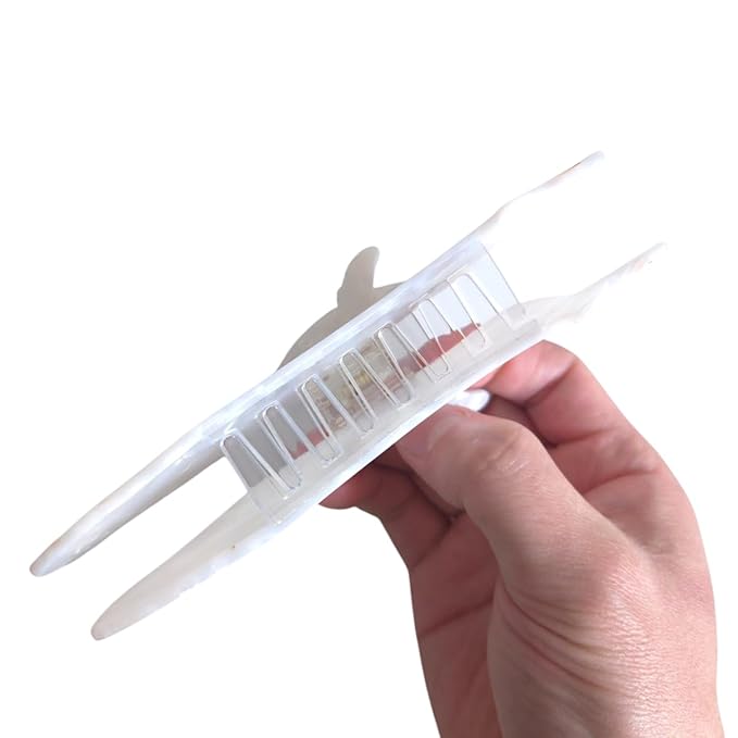 Novelty White Whale Hair Clips,Cute Acetate Hair Clip,Big Claw Clips for Women