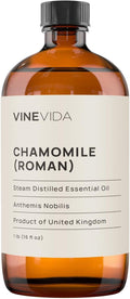 VINEVIDA Chamomile Roman Essential Oil 16 oz - Pure, Undiluted Chamomile Oil for DIY Candle Scents and Soap Making - Safe for Skin Topical Use